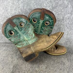 Durango Lil Rebel Pro Western Boots Tan Turquoise Leather‎ Size 6M